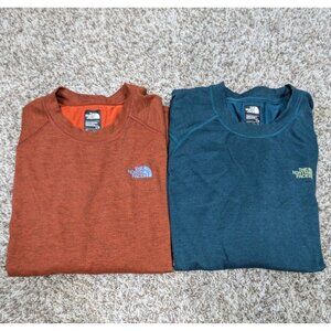 Lot Of 2 The North Face Shirt Mens Large Long Sleeve FlashDry Outdoor Hiking
